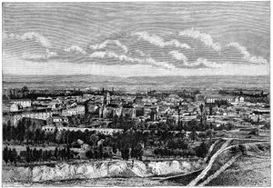 Blick auf Blida, Algerien, ca. 1890