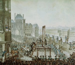 Die Hinrichtung von Georges Cadoudal (1771-1804) und seinen Komplizen, Place de Greve, 25. Juni 1804