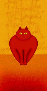Rote Katze