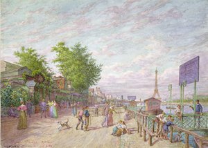 Quai du Point du Jour, Boulogne Billancourt, 1897 von Arnaud Durbec
