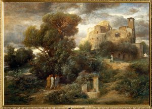 Die Pilger auf dem Weg nach Emmaus von Arnold Böcklin