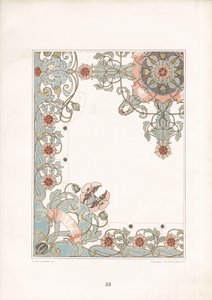 Jugendstil-Mohnrand-Ornament von Arnold Lyongrün