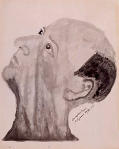 Arnold Schönberg Selbstporträt - Hollywood 1923 von Arnold Schoenberg