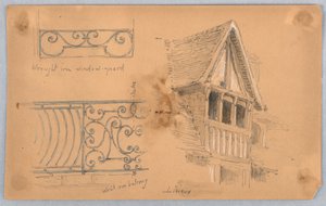 Architektonische Details in Lisieux von Arnold William Brunner