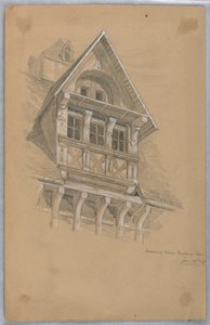 Dachgaube auf Maison des Quatrans, Caen von Arnold William Brunner