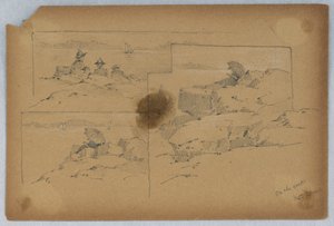 Auf den Felsen, Mt. Desert von Arnold William Brunner