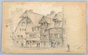 Skizze von Lisieux von Arnold William Brunner