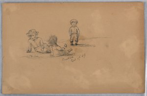 Skizze von drei Kindern