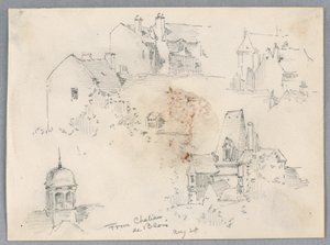 Skizzen vom Château de Blois von Arnold William Brunner