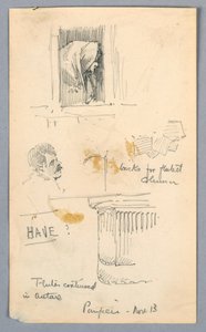 Skizzen in Pompeji von Arnold William Brunner