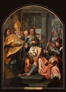 Pfarrkirche (Parochiekerk Onze-Lieve-Vrouw). Innenansicht. Gemälde. Arnold Van Westerhout. von Arnold van Westerhout