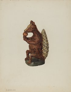 Pa. Deutsche Eichhörnchenfigur von Arsen Maralian