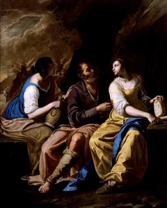 Lot und seine Töchter, ca. 1635-1637 von Artemisia Gentileschi