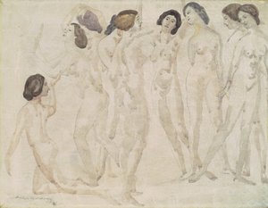 Neun Figuren von Arthur B. Davies