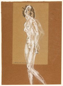 Stehender weiblicher Akt