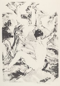 Drei Akrobaten von Arthur B. Davies