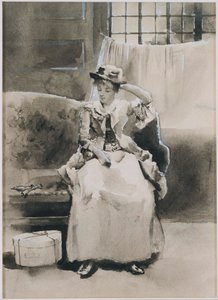 Ohne Titel (Sitzende Frau) von Arthur Bowen Davies