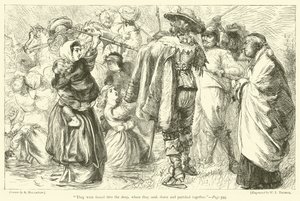 Sie wurden in die Tiefe gezwungen, wo sie zusammen untergingen und starben von Arthur Boyd Houghton