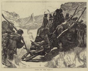 Utes auf dem Marsch