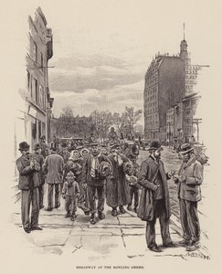 Broadway am Bowling Green von Arthur Burdett Frost