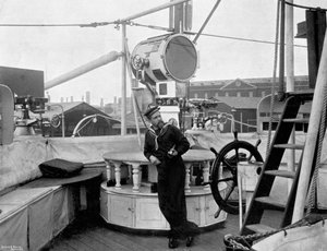Ein Holophot an Bord der HMS Imperieuse, 1896