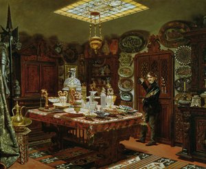 Innenraum des Sammlungsraums von Monsieur Sauvageot, 1856