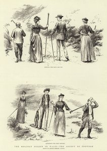 Die Ferienzeit in Wales, der Aufstieg auf den Snowdon von Arthur Hopkins
