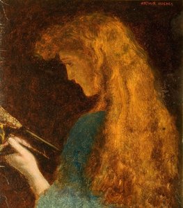Studie eines Mädchens Kopf, 1880-1886