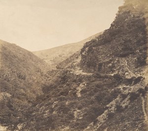 Auf dem Weg nach Watersmeet, in der Nähe von Lynton, Nord-Devon, 1856