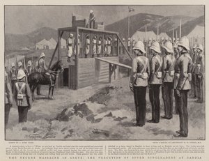 Das jüngste Massaker auf Kreta, die Hinrichtung von sieben Rädelsführern in Candia