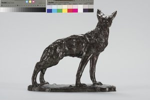 Wachsamer Kojote (Bronze) von Arthur Putnam