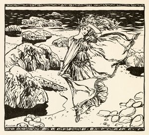 Becuma aus Becuma of the White Skin in Irish Fairy Tales von Arthur Rackham