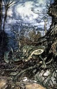 Drache von Arthur Rackham