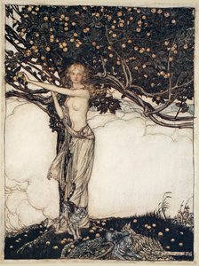 Freia, die Schöne, 1910 von Arthur Rackham