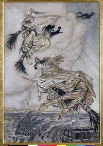 Hey! Hoch den Schornstein, Mädchen! Hey, nach dir!, Illustration in The Ingoldsby Legends of Mirth and Marvels, 1907
