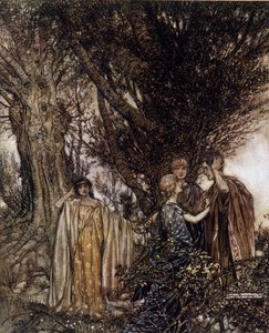 Illustration von Arthur Rackham für Ein Sommernachtstraum von William Shakespeare von Arthur Rackham