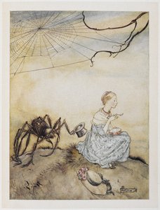 Kleine Miss Muffet von Arthur Rackham