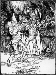 Das Fass Amontillado von Arthur Rackham