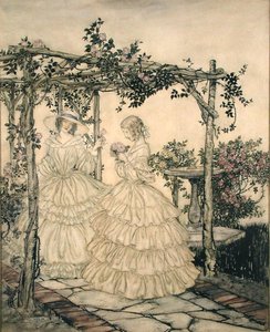 Der Rosengarten, ca. 1923-5 von Arthur Rackham