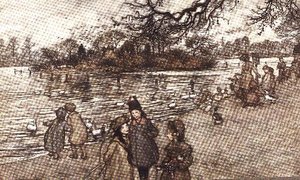 Die Insel, auf der alle Vögel geboren werden, aus Peter Pan in Kensington Gardens von J.M. Barrie, 1906 von Arthur Rackham