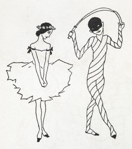 Zwei Tänzer von Arthur Rackham