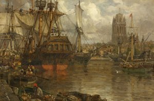 Skizze für John Guys Expedition nach Neufundland von Arthur Wilde Parsons