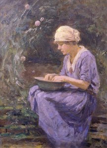 Mädchen bei der Arbeit von Arthur Winter Shaw