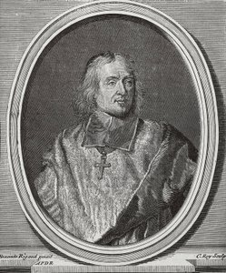 BOSSUET, Jacques-Benigne (1627-1704). Englischer Theologe und Bischof. Porträtkopie vom Original von Hyacinthe Rigaud von Artist Unknown