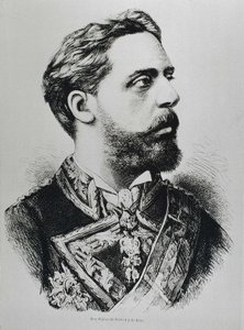 CARLOS VII, Carlos Maria de los Dolores de Borbon y Austria-Este (1848-1909). Karlistischer Thronprätendent von Spanien als Carlos VII. Spanien. Karlismus. Charles VII, karlistischer Thronprätendent. Veröffentlicht in „La ilustracion Espanola y Americana“.