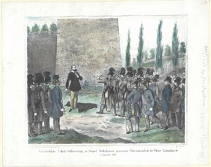 Vollstreckung des Kriegsgerichtsurteils bei Jack Messenhauser