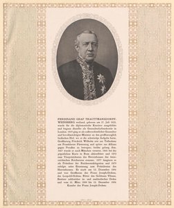 Ferdinand Graf Trauttmansdorff-Weinsberg von Artist Unknown