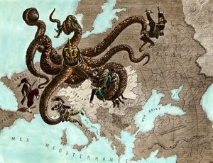 Erster Weltkrieg: der deutsche Oktopus von Artist Unknown