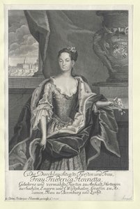 Friederike Henriette Prinzessin Anhalt-Bernburg von Artist Unknown
