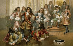 Jean Bart, französischer Freibeuter, am Hof von König Ludwig XIV.